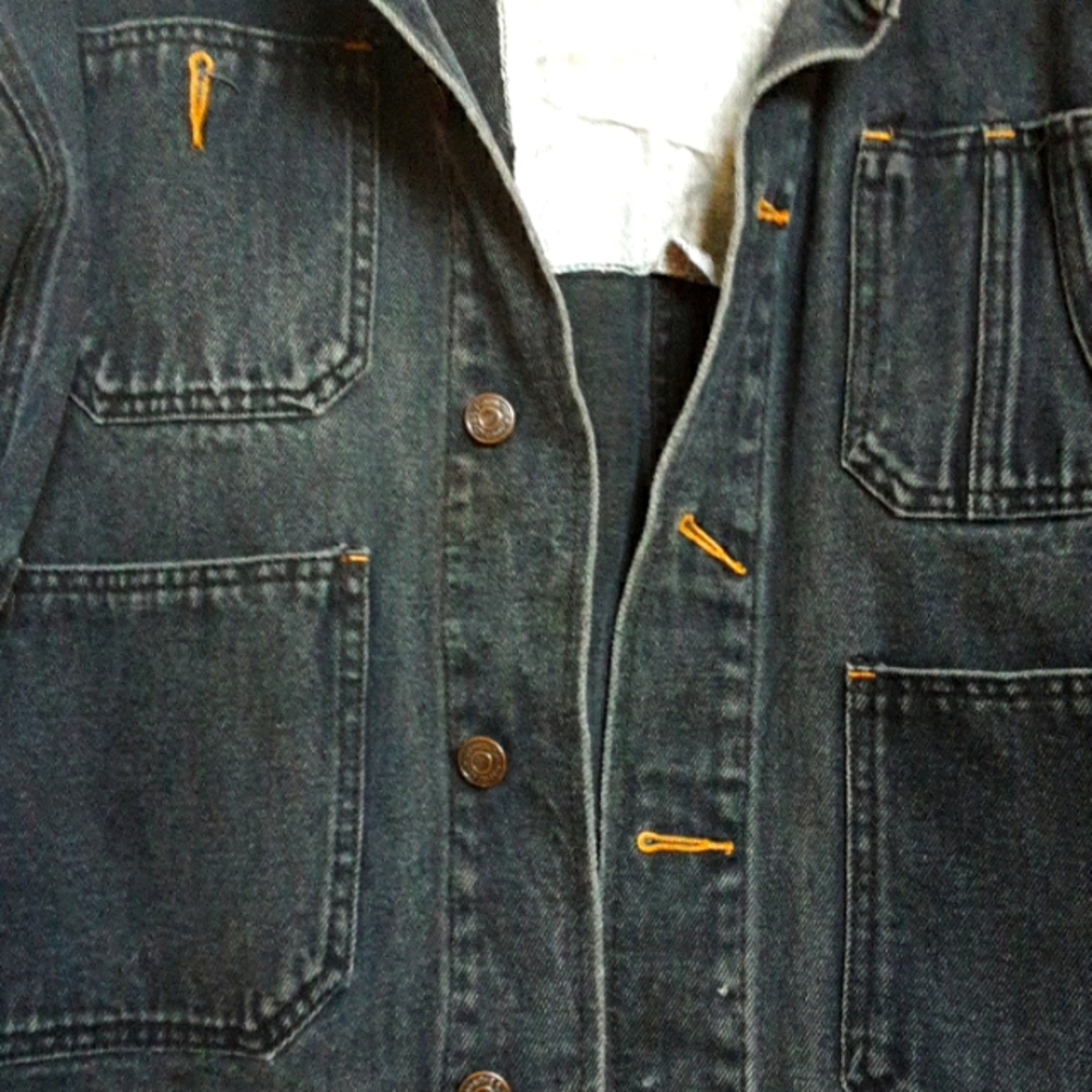 DENIM Black Jacket From the 80's VINTAGE ....JORDACHE